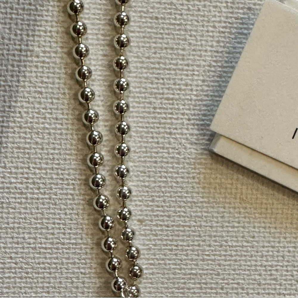Gucci Silver Double G toggle polished bead Necklace/choker new with box. - Picture 7 of 8